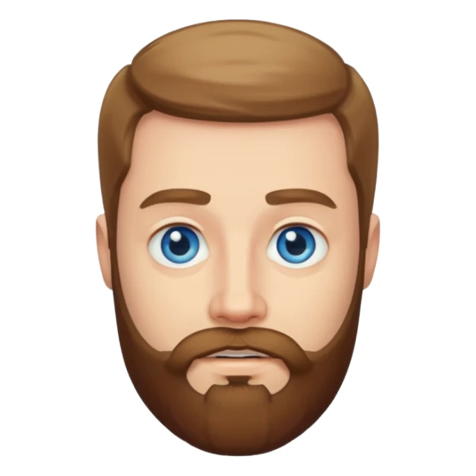 Hombre blanco con barba  sticker