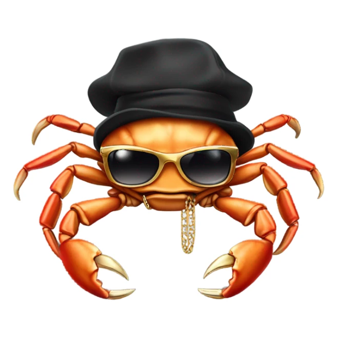 gangster cholo crab sticker