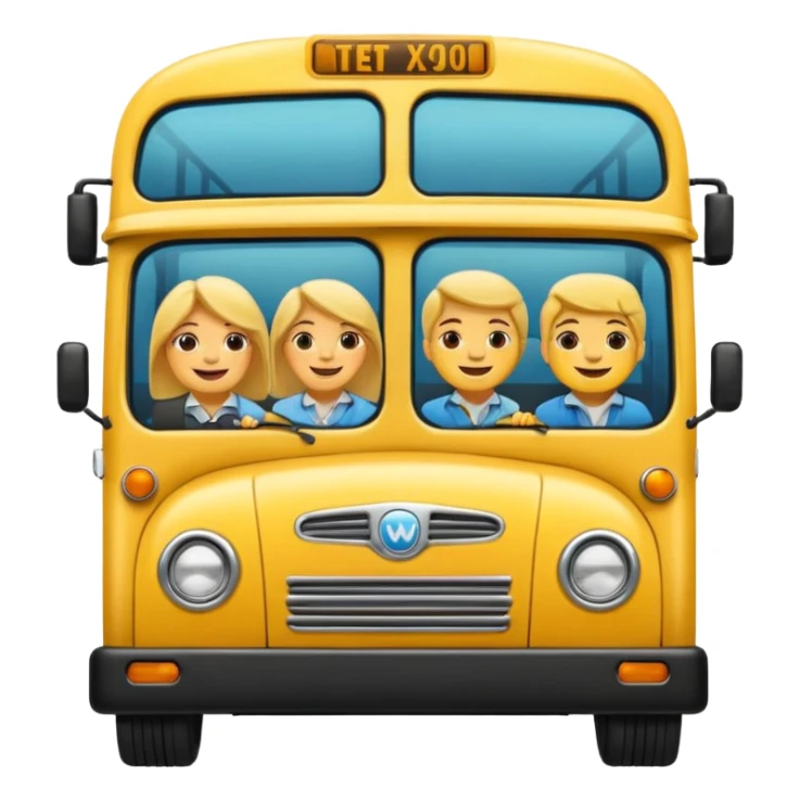 Crea un emoji de transporte público sticker