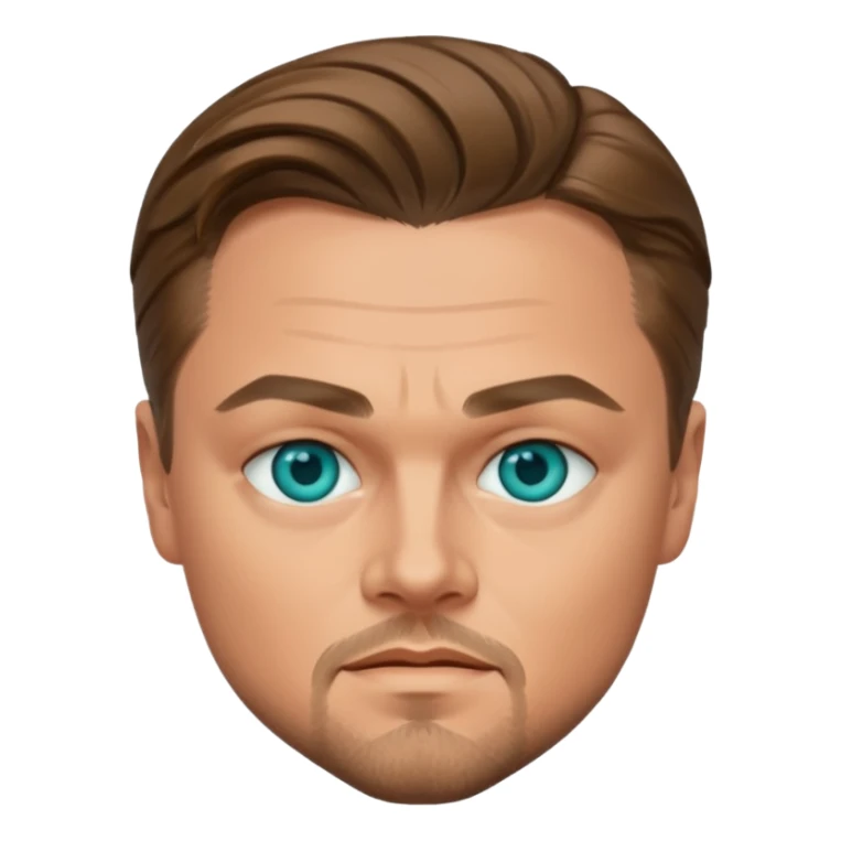 Leonardo DiCaprio with teal eyes sticker