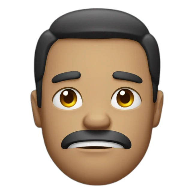 Cross his arms with angry facial expression sticker