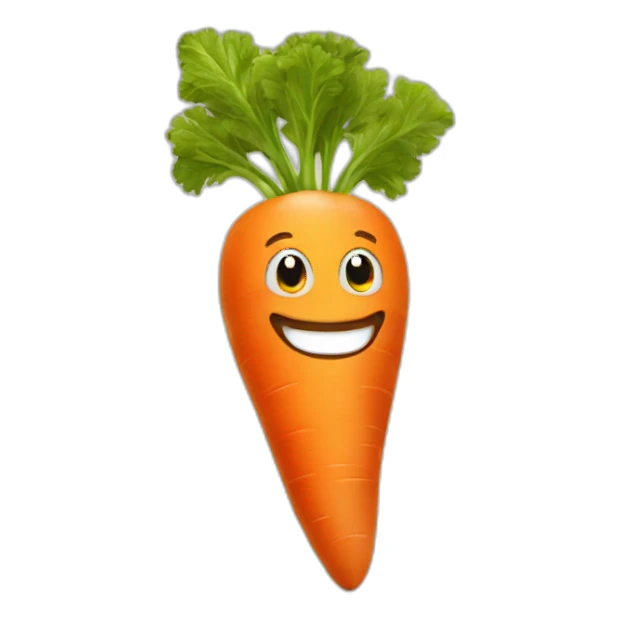smiling carrot sticker