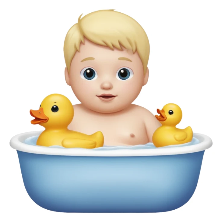 fat kid in a bathtub sticker