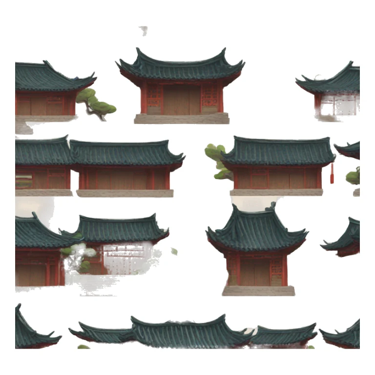 traditional Chinese architecture, village sticker