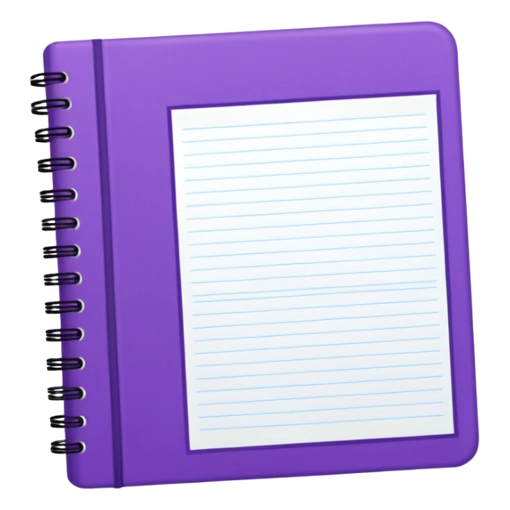 journal white and purple sticker