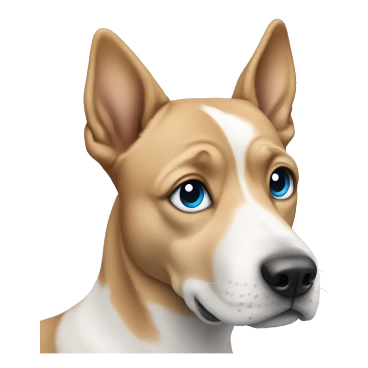 Dog with light blue eyes sticker