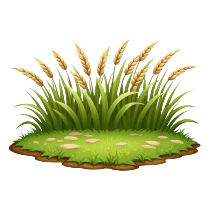 a beige patch of grass sticker