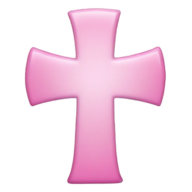 Pink medical cross symbol sticker