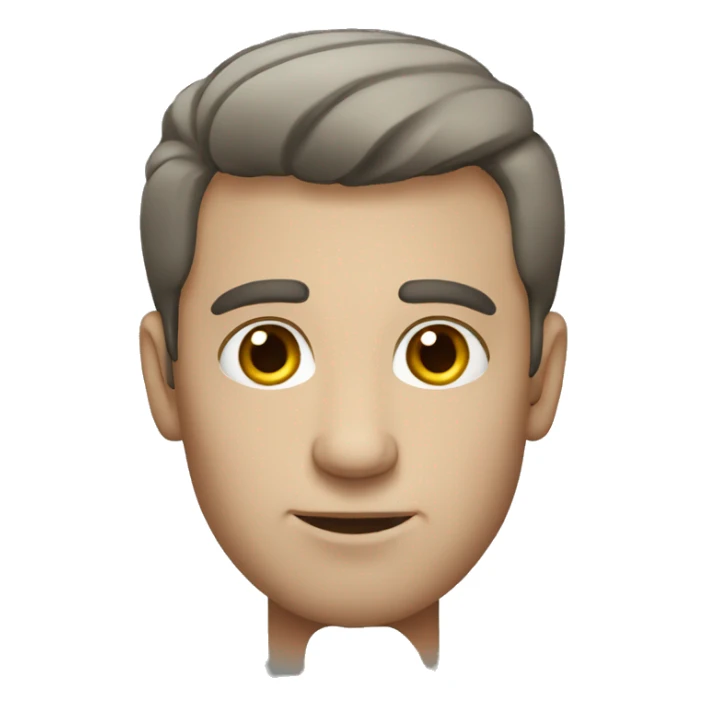 fair man with grey eyes sticker