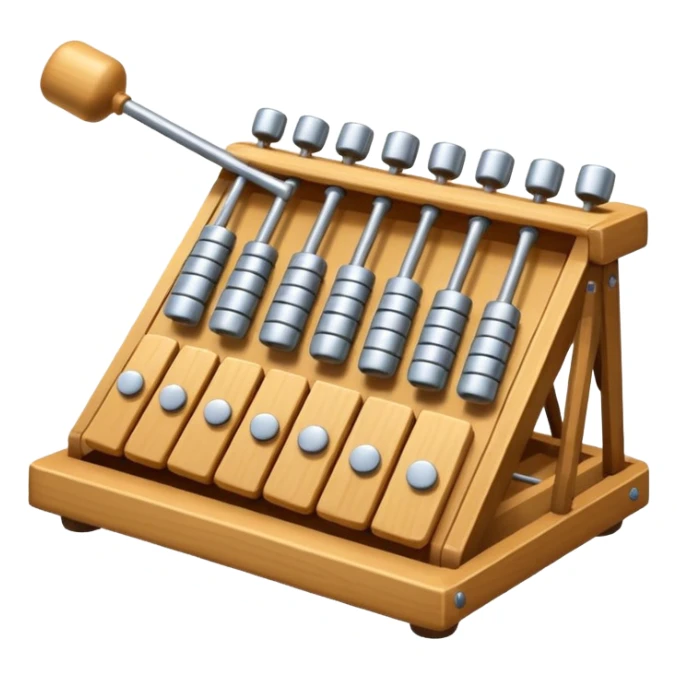 wooden glockenspiel instrument sticker