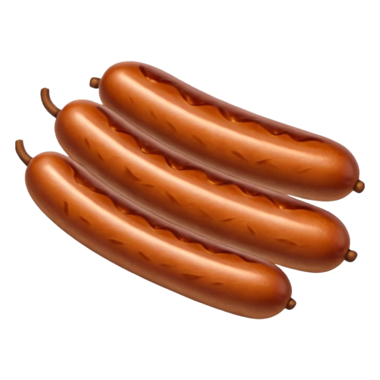 Linked sausages
Apple emoji style sticker