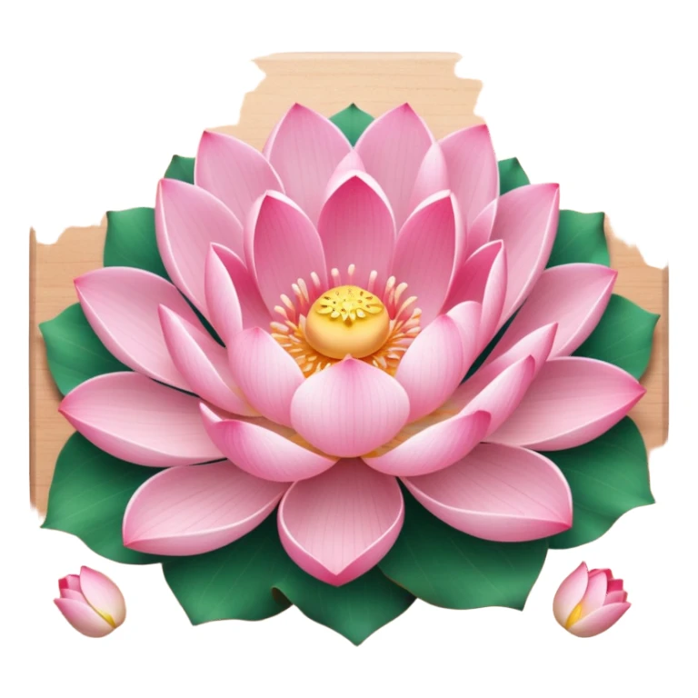 lotus flower placed on a nail board sticker