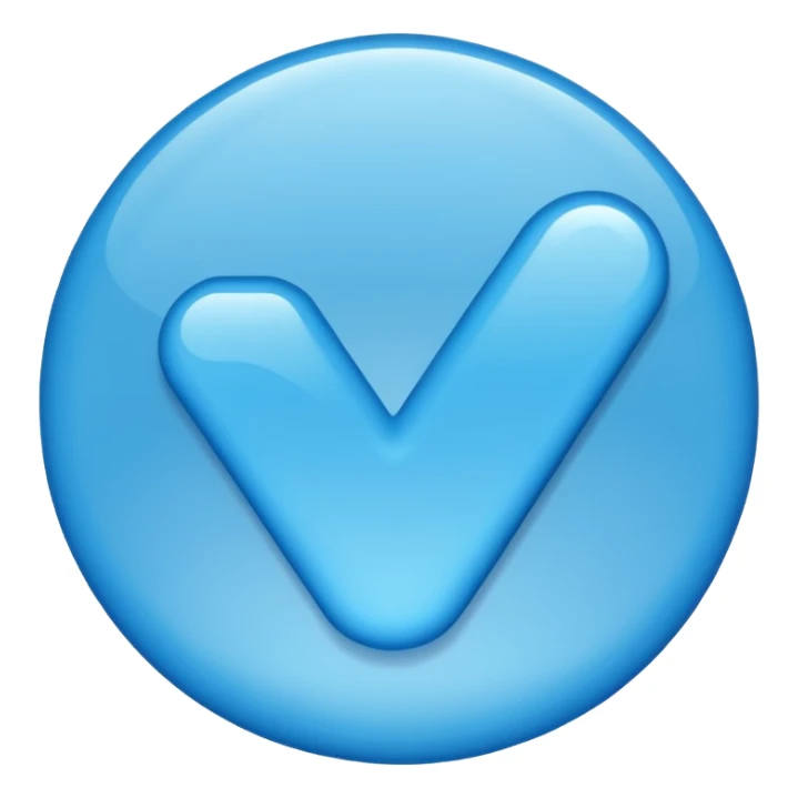 generate a instagram blue tick emoji sticker