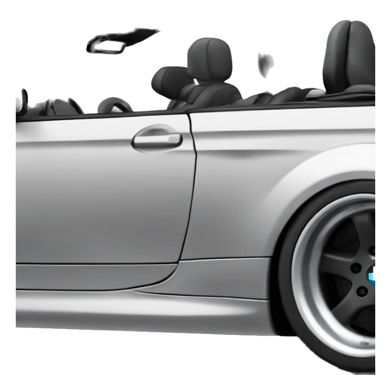 Black 2005 BMW coupe cabrio m3 sticker