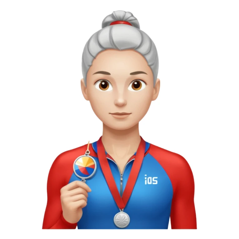 russia sport silver medal sticker