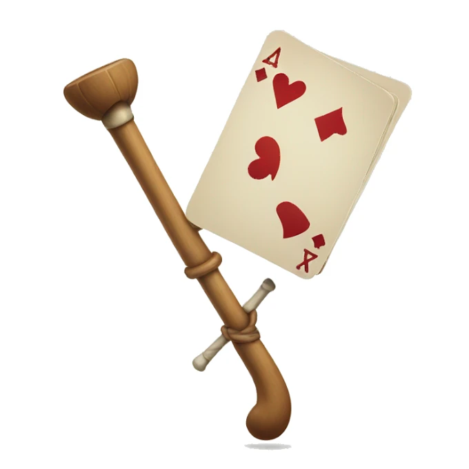 crutch playing poker sticker