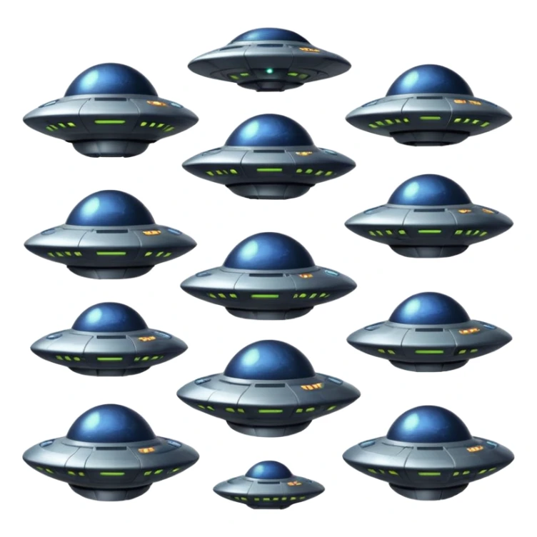 Outter space alien armada space backgrouns sticker