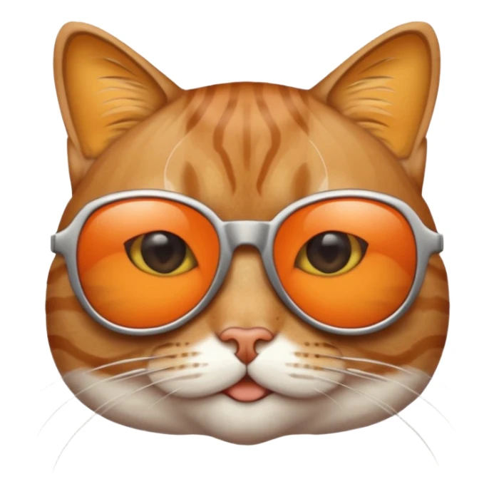 Cat wearing sunglasses sticker