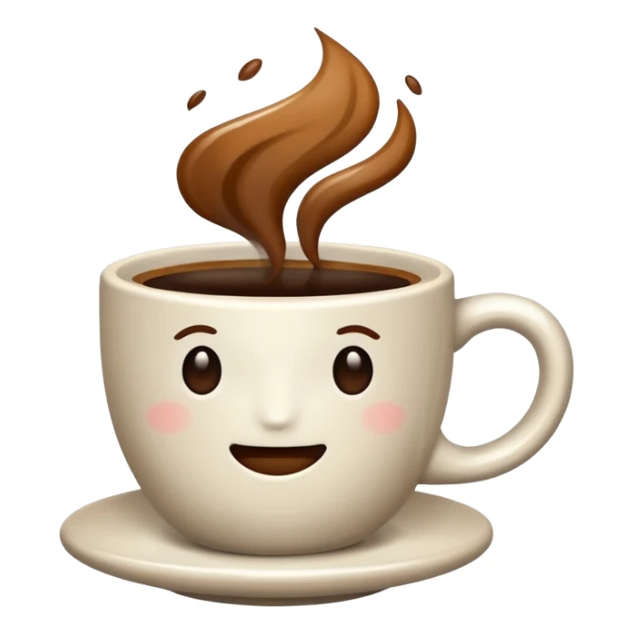 a hot cup of coffee sticker