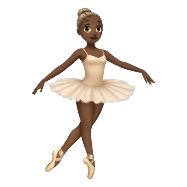 Beige aesthetic Ballerina  sticker