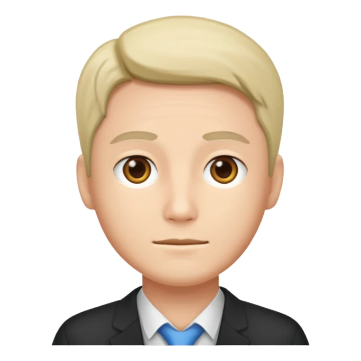 Kawai therapist man  sticker