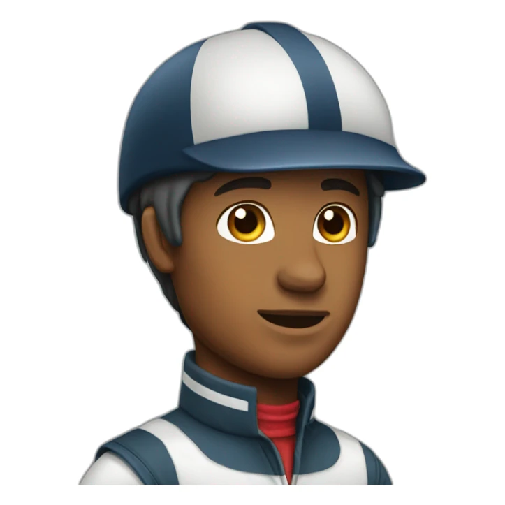 horse jockey sticker