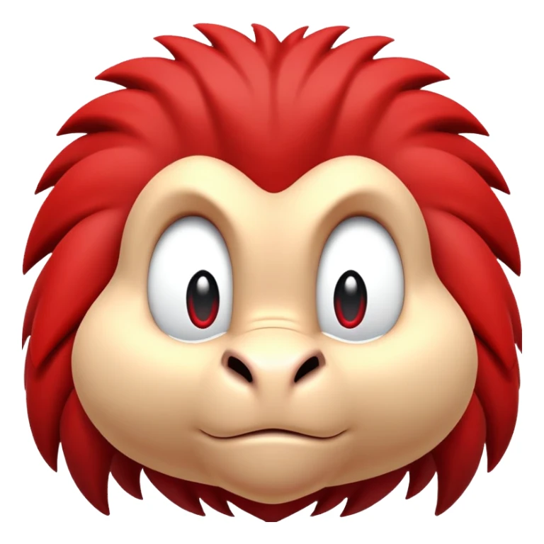 Knuckles the Echidna face from Sonic the Hedgehog sticker