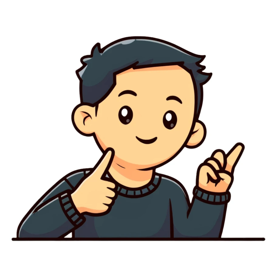 Person pointing to ear, deaf individual sticker