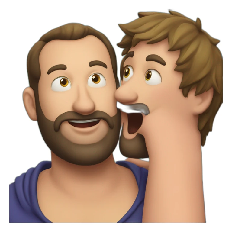 tom segura kissing bert kreischer sticker