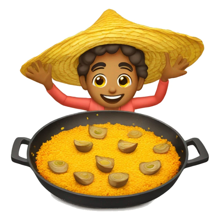 paella valenciana sonriendo sticker