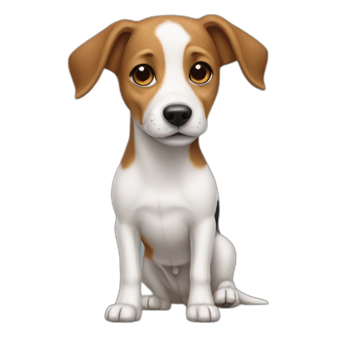 beagle jack russell mix dog sticker