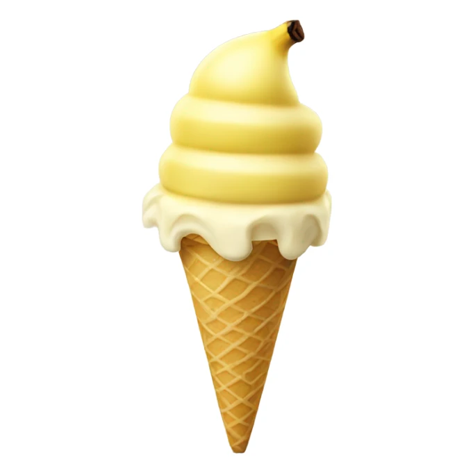 Banana ice cream  sticker