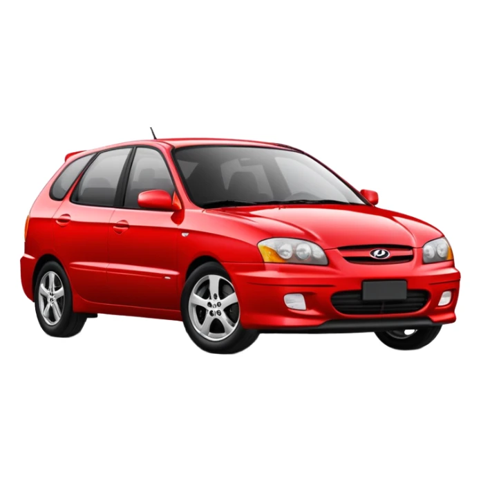 Red 2004 Hyundai Elantra GT sticker