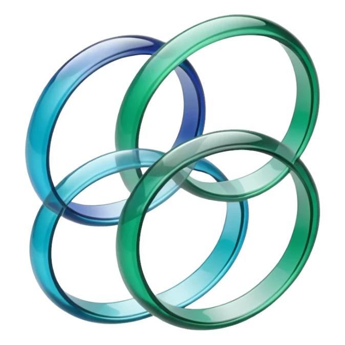  Glass green blue Bangles emoji sticker