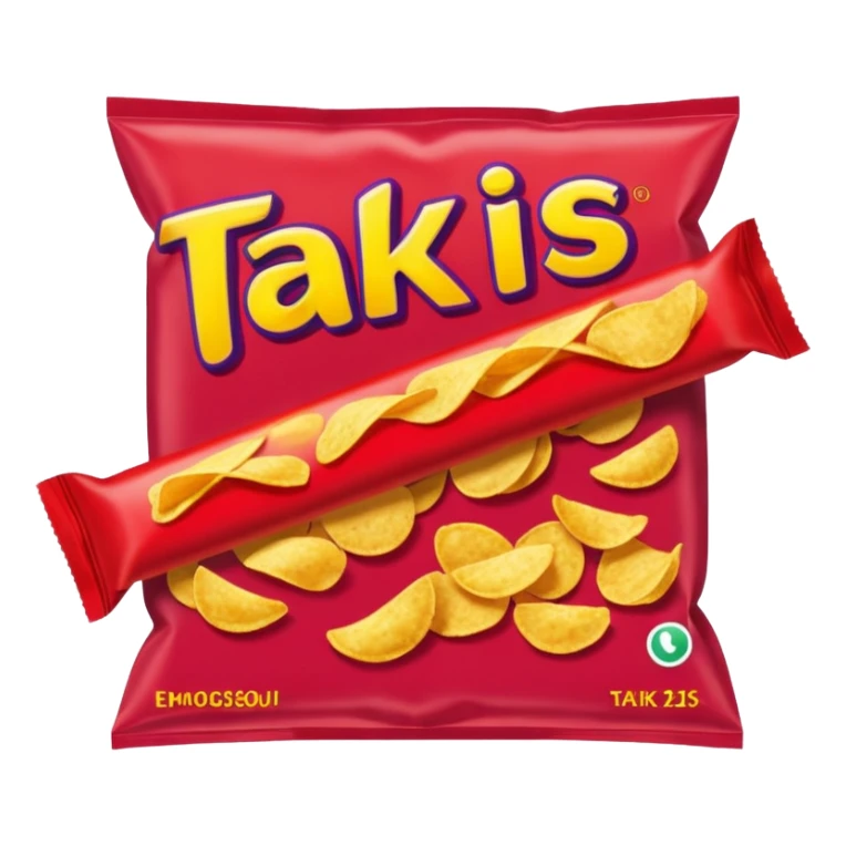 Takis chips that is tube form sticker