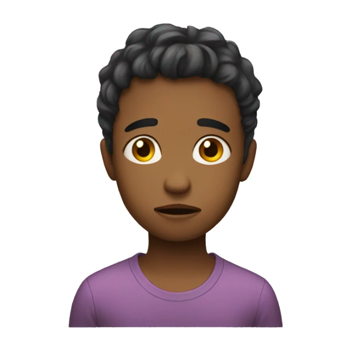 cute teenager sad sticker