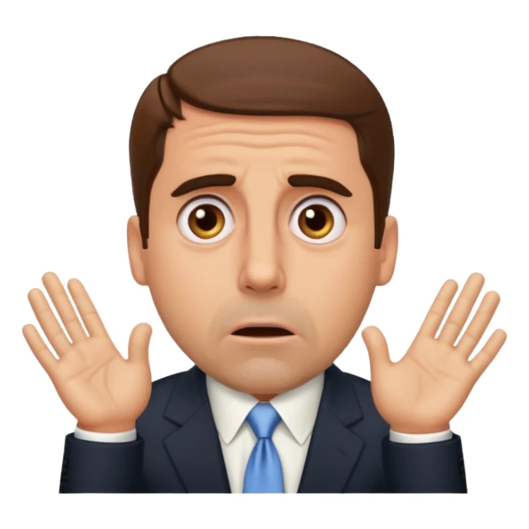 the office michael saying NO  GOD NO sticker