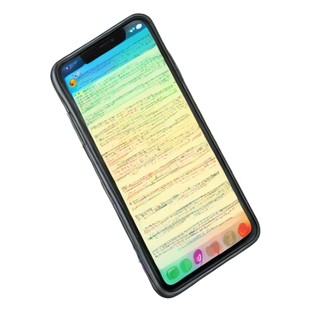 notes in a phone sticker