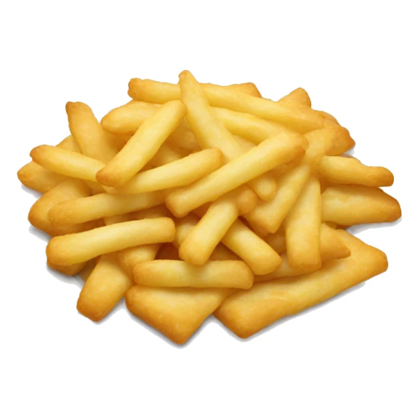 French fríes pile in a plate sticker