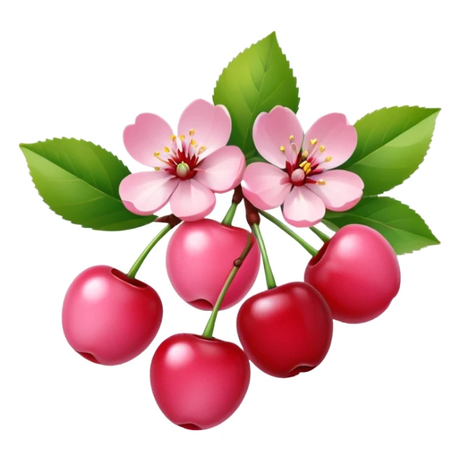 Cute Cherry blossom Cherries sticker
