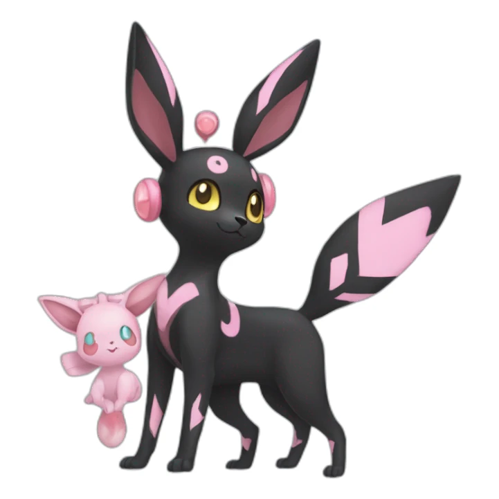 Umbreon and sylveon fuze sticker