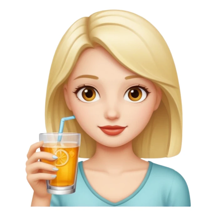 a pretty girl who loves drinking sticker