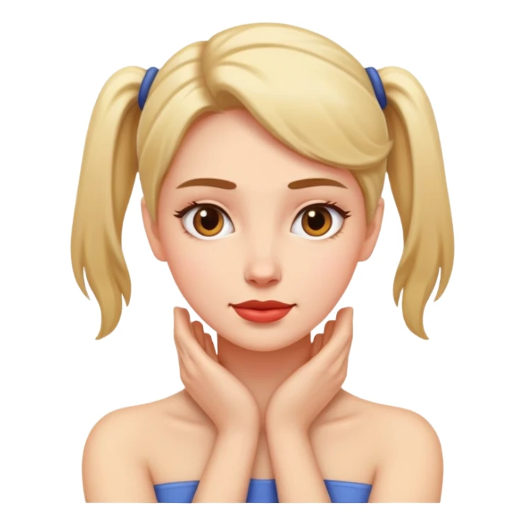 Women hands on neck   sticker