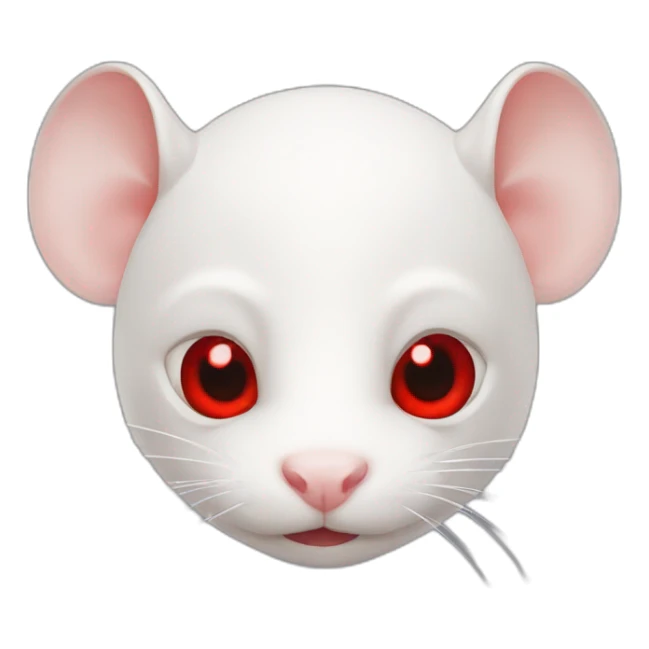 Albino rat red eyes ninja  sticker