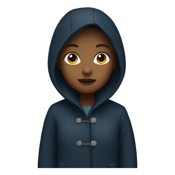 girl in coat at night sticker