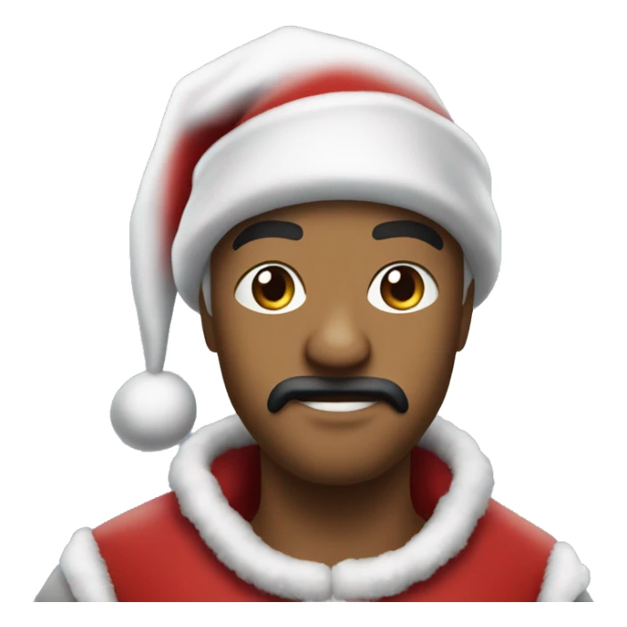 A santa claws that’s a rap gangsta sticker