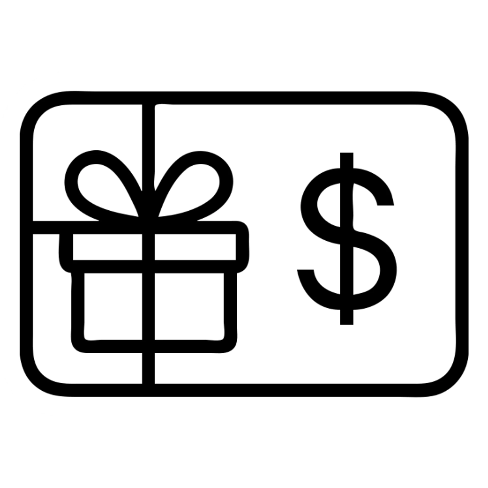 create gift certificate icon on transparent background png sticker