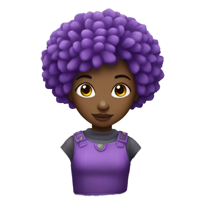 purpl thistle girl sticker
