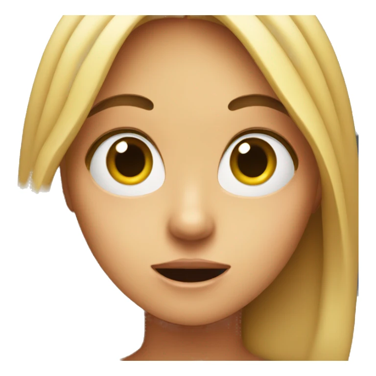 Surprised girl sticker