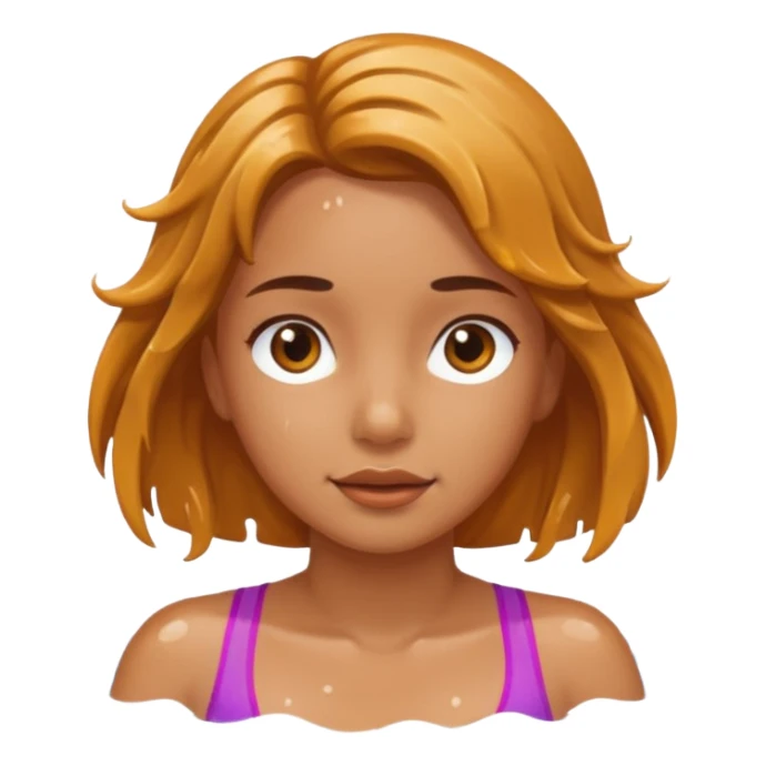 girl swimming  sticker